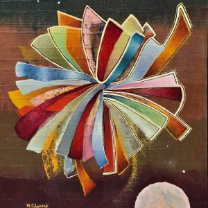 Tableau original Lever héliaque de Marcel Charest, acrylique sur toile, 122 × 91 cm
